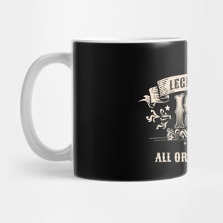 Retro Vintage Birthday Legend Since 1961 All Original Parts Mug